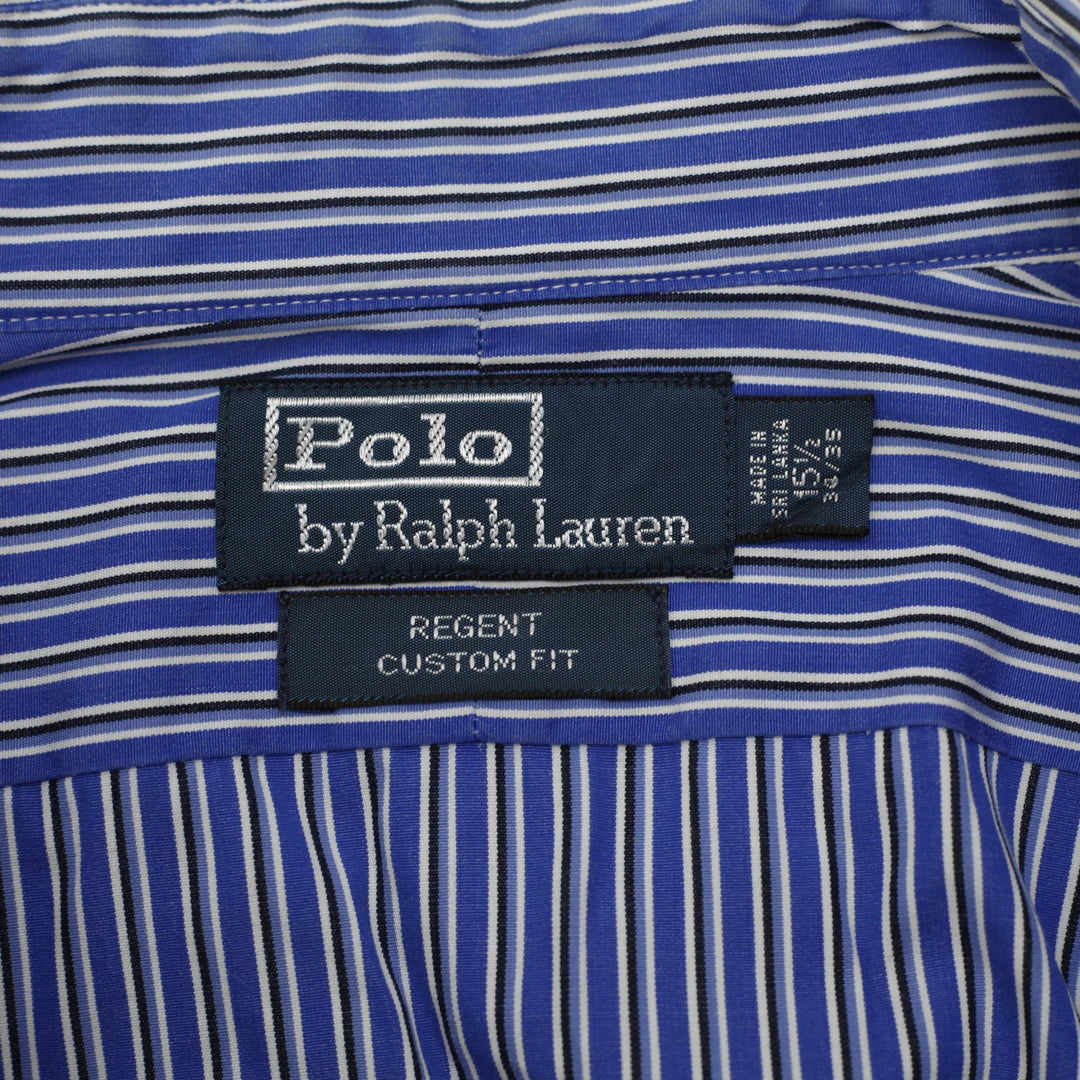 Mens Polo Ralph Lauren Regent Custom Fit Striped Button Down Shirt Size 15 1/2