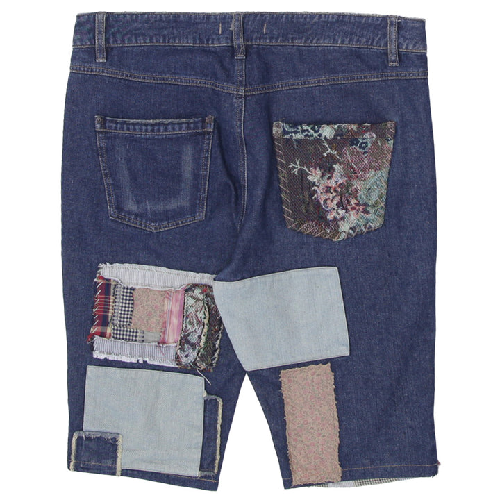 Mens Free People Denim Patches Shorts