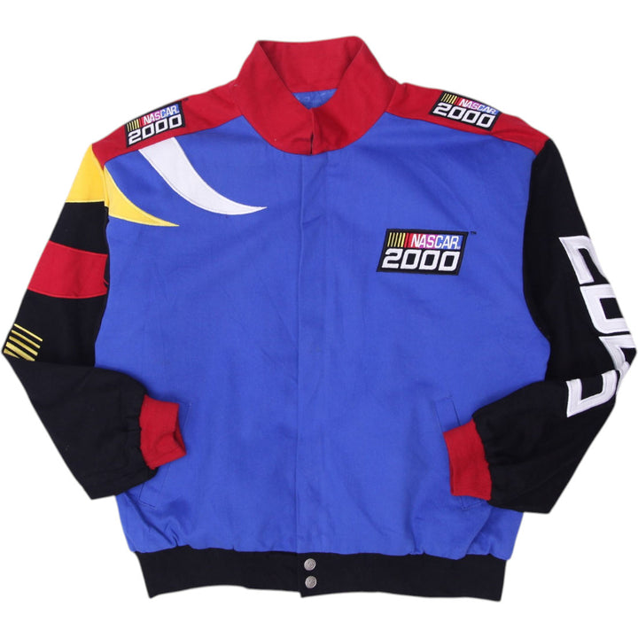 Mens Chase Authentics NASCAR 2000 Jacket Blue Multi Color Racing Graphic Size L | Migration_Jackets | Fashion Rerun