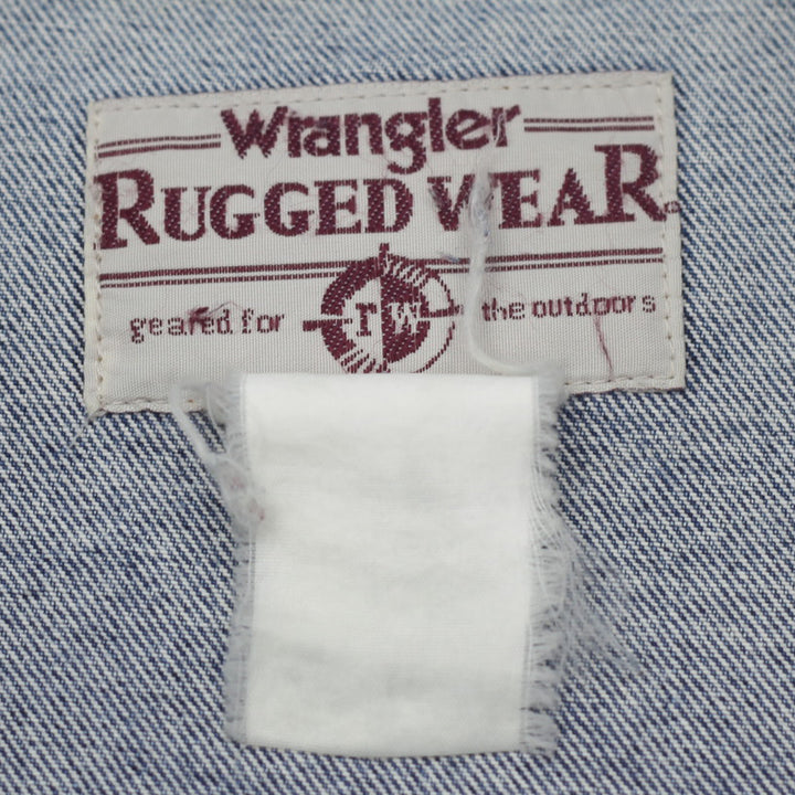 Vintage Wrangler Rugged Wear Denim Jacket Distressed - Fashion Rerun Vintage Migration_Jacket