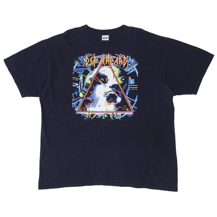 Vintage Def Leppard Hysteria Tour T-Shirt Black Anvil 2X - Fashion Rerun Vintage Migration_T-Shirt