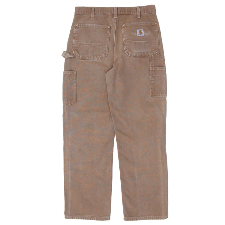 Mens B01 BRN Loose Original Fit Double Knee Carhartt Work Pants