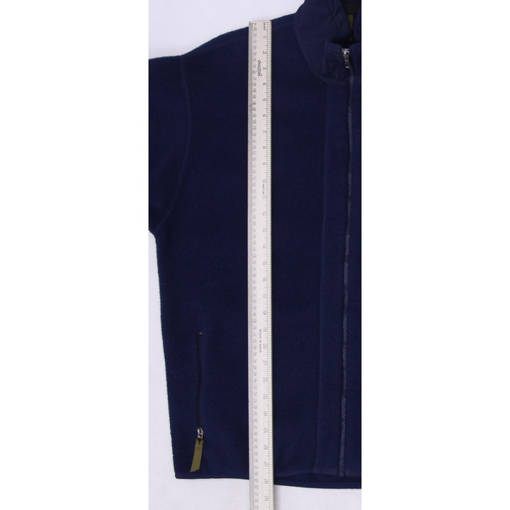 Vintage Patagonia Mens L Navy Full Zip Synchilla Fleece Jacket Made in USA | Migration_Fleece - View 6 | Fashion Rerun