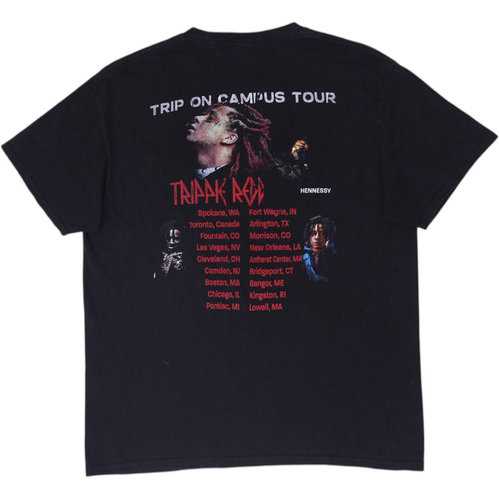 Vintage Delta Pro Trippie Redd Trip On Campus Tour Double Sided Concert Merch T-Shirt Size L