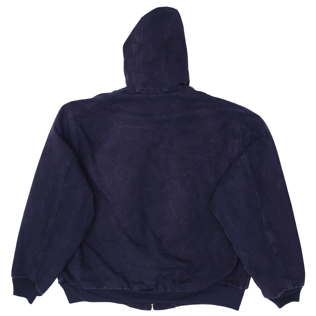 Mens Carhartt J25 MDT Hooded Workwear Jacket Navy