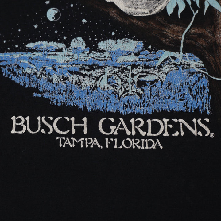 Vintage 80s Busch Gardens Tampa FL Souvenir Graphic T-Shirt Size M