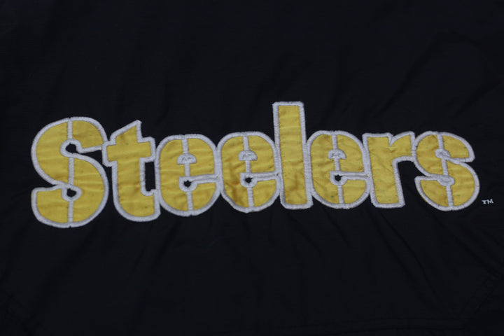 Vintage 90s Starter Pittsburgh Steelers Hooded 1/2 Zip Pullover Jacket