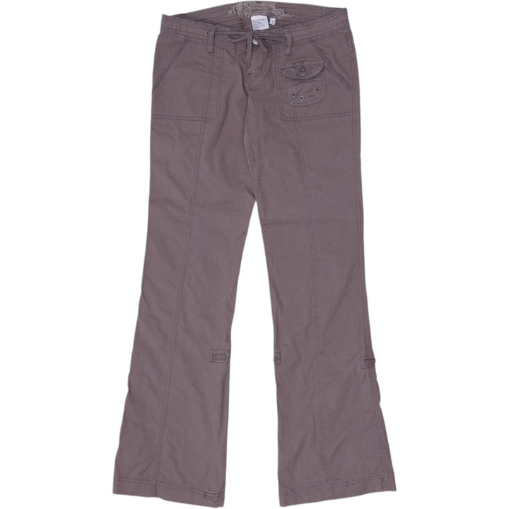 Y2K Ladies Flap Pockets Utility Brown Cargo Pants Size 7 | Migration_Jeans & Pants | Fashion Rerun