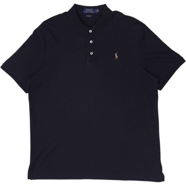 Mens Polo Ralph Lauren Classic Fit Black Polo T-Shirt Size L