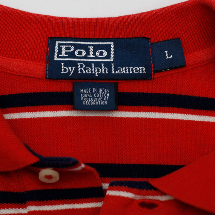 Mens Polo Ralph Lauren Striped Polo T-Shirt Size Large