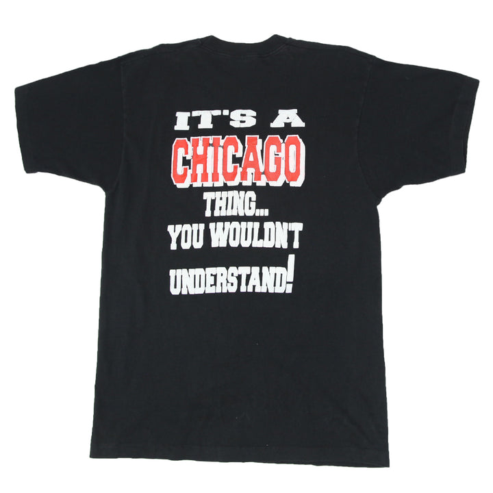 Vintage Chicago Bulls 3X NBA World Champion T-Shirt S.Stitch Made In USA XL | Migration_T-Shirts UAENAT40 - S | Fashion Rerun