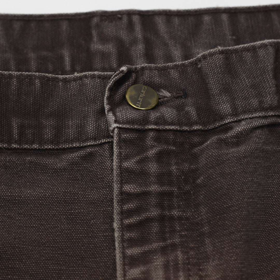 Mens Carhartt B136 DKB Double Knee Pants 36x34 Brown Thrashed Distressed