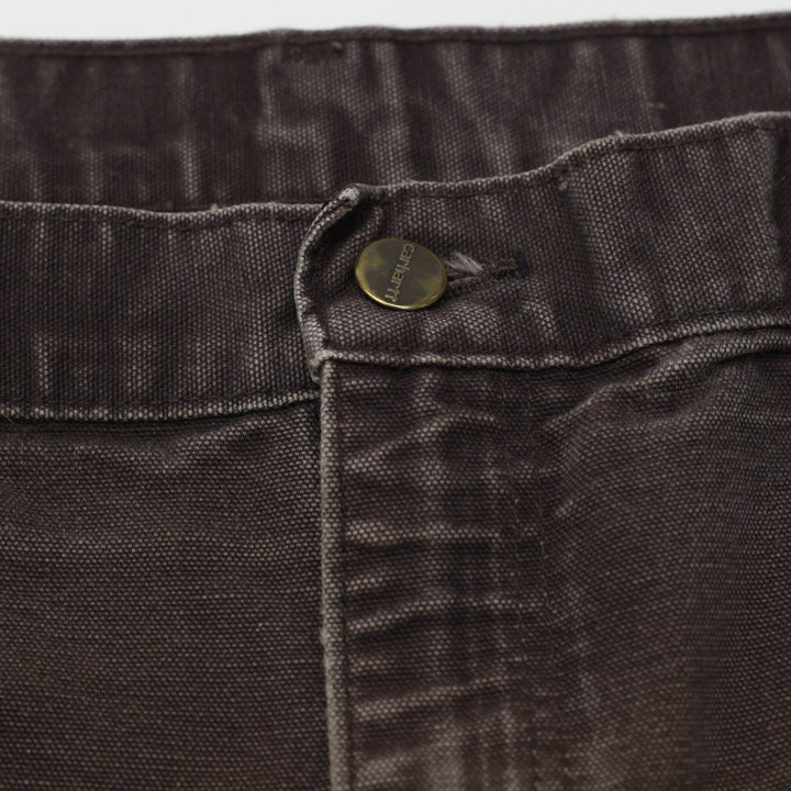 Mens Carhartt B136 DKB Double Knee Pants 36x34 Brown Thrashed Distressed