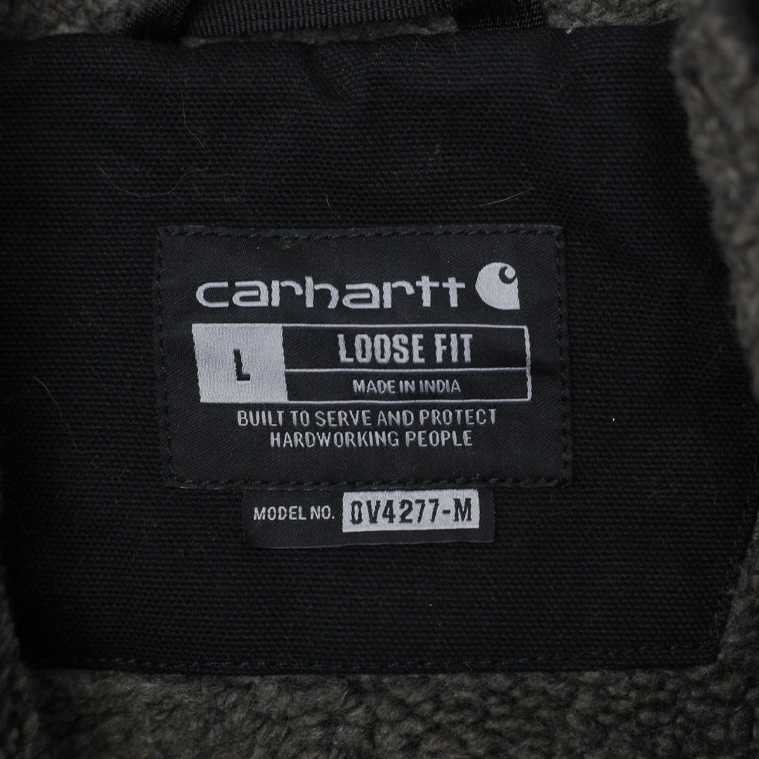 Mens Carhartt 104277 BLK Loose Fit Sherpa Fleece Lined Workwear Vest L | Migration_Jackets WW Collection - Ba | Fashion Rerun
