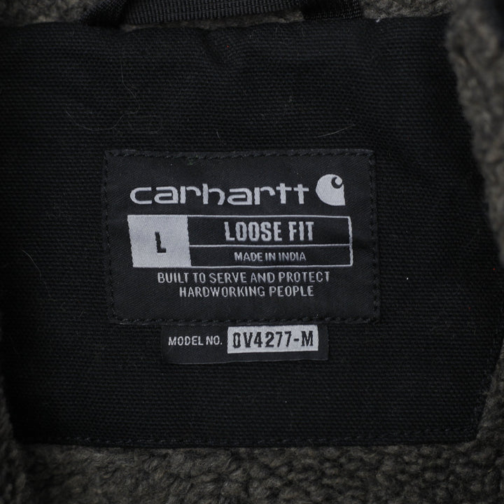 Mens Carhartt 104277 BLK Loose Fit Sherpa Fleece Lined Workwear Vest L | Migration_Jackets WW Collection - Ba | Fashion Rerun