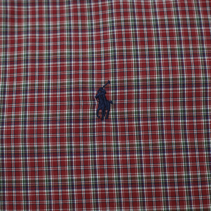 Mens Ralph Lauren Classic Fit Plaid Long Sleeve Shirt Size M