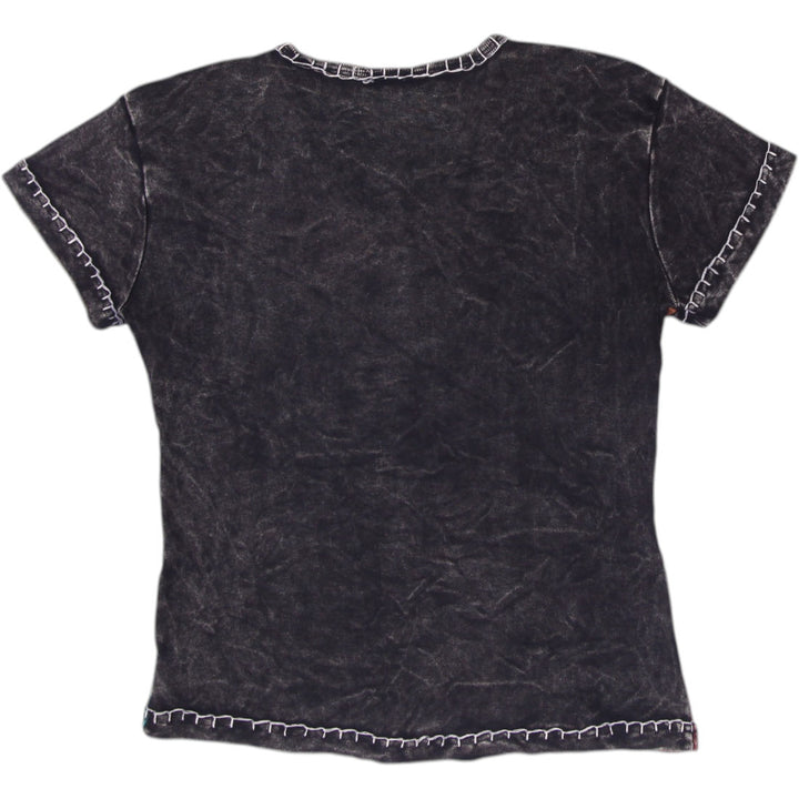 Y2K Ladies Kyber Outerwear Patchwork Embroidered Top Whimsigoth Fairy Grunge