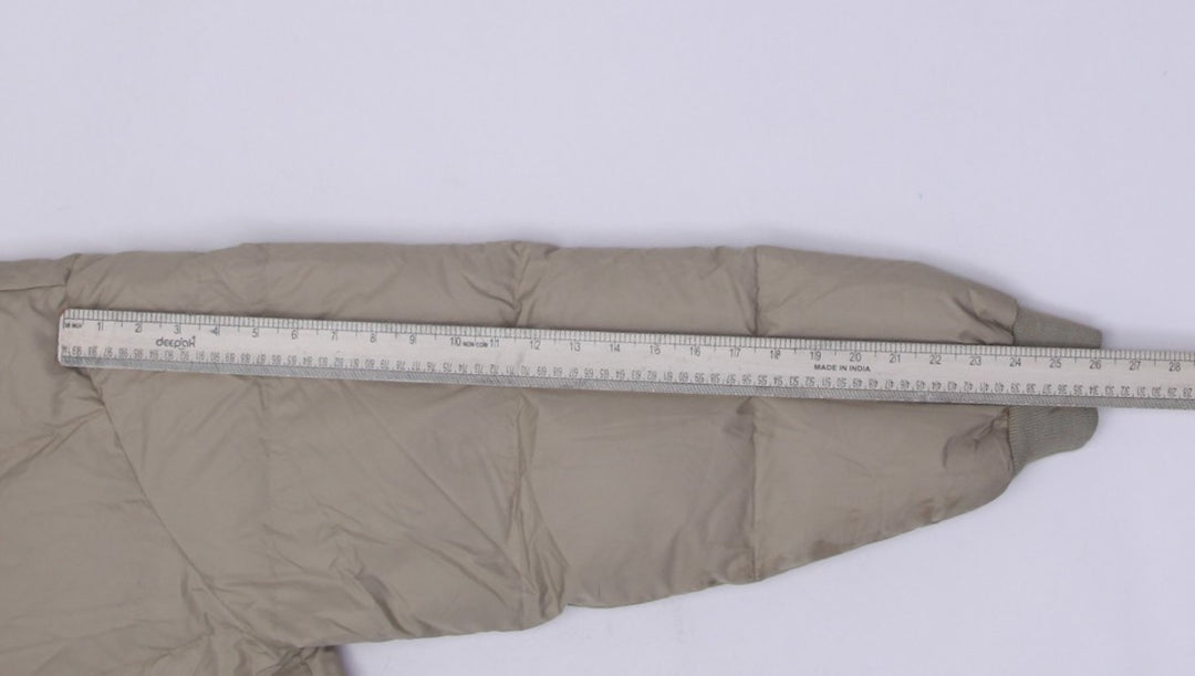 Vintage Mens Polo Ralph Lauren Puffer Jacket Beige Down Fill