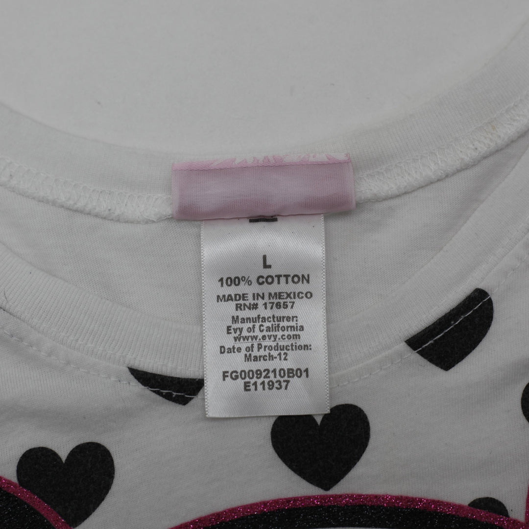 Y2K Ladies Flourish Girl Flourish Girl Panda Graphic T-Shirt  Size L