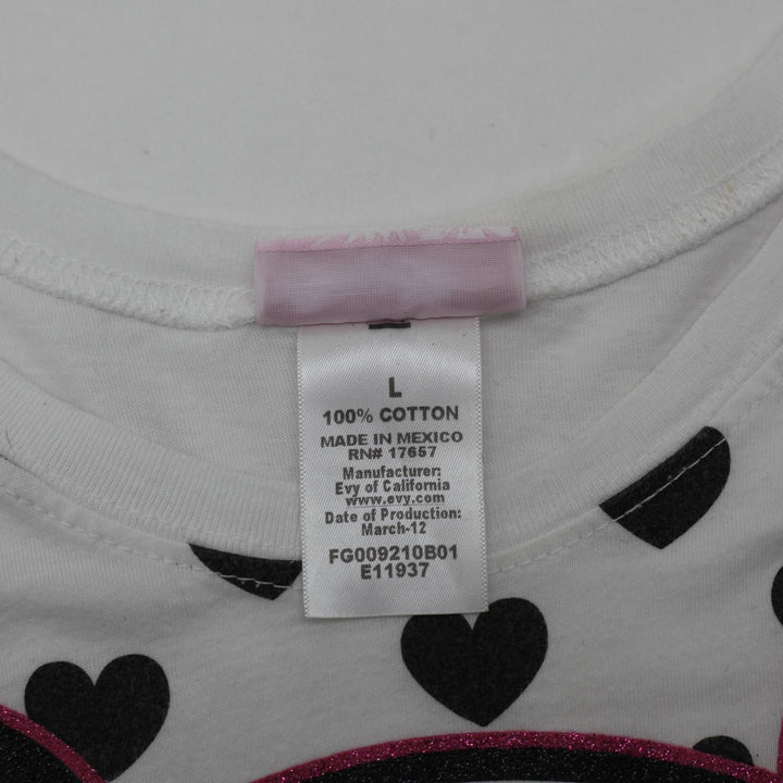 Y2K Ladies Flourish Girl Flourish Girl Panda Graphic T-Shirt  Size L