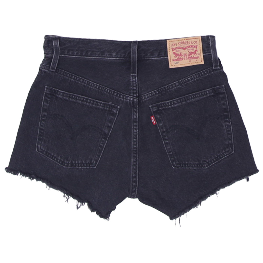 Ladies Levis Button Fly Waterless 501 Denim Shorts