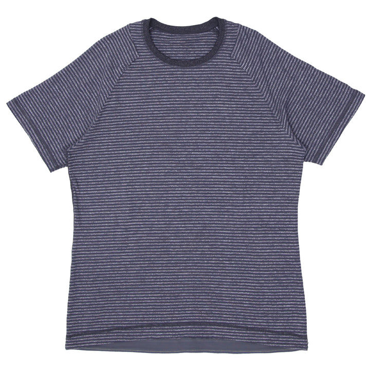 Mens Lululemon Gray Striped T-Shirt - Fashion Rerun Vintage Migration_T-Shirt