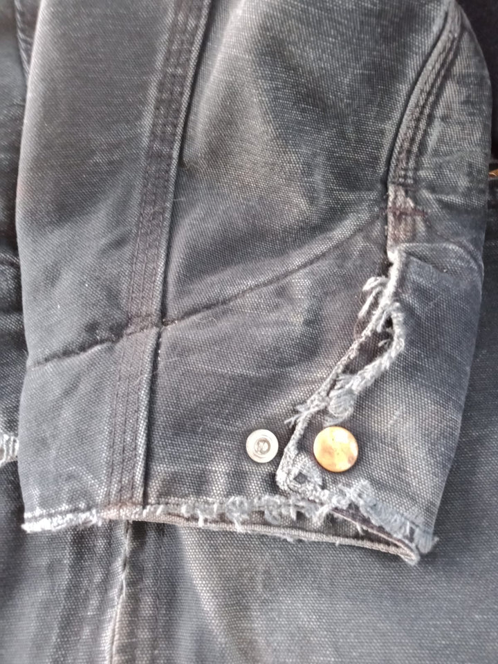 Vintage Carhartt J01 BLK Blanket Lined Detroit Jacket Made In The USA