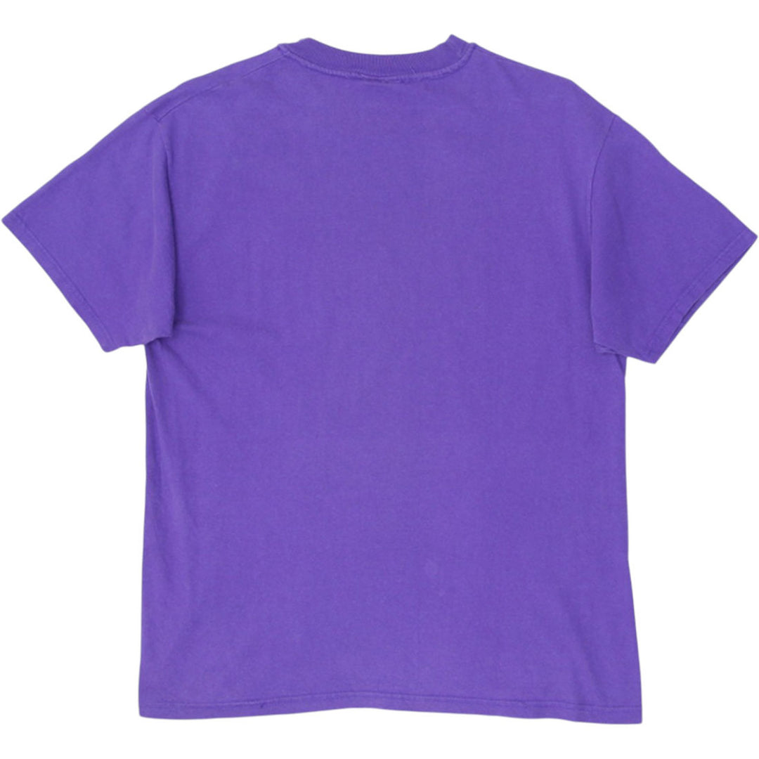 Vintage Mens Laurel Burch T-Shirt Purple Cat Graphic Art