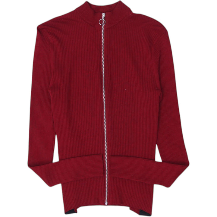 Y2K Guess Logo Ribbed Full-Zip Top Size M | Migration_Y2K Tops | Fashion Rerun