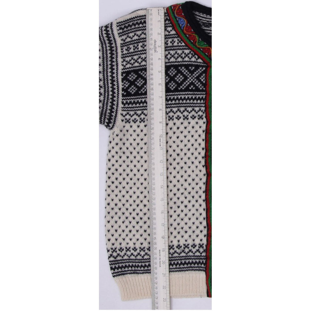 Vintage Ladies Dale of Norway Wool Cardigan Sweater Nordic Ski Knit Silver Clasps | Migration_Jumper & Knitwe | Fashion Rerun