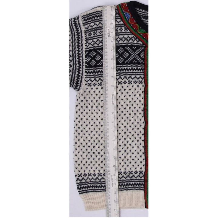 Vintage Ladies Dale of Norway Wool Cardigan Sweater Nordic Ski Knit Silver Clasps | Migration_Jumper & Knitwe | Fashion Rerun