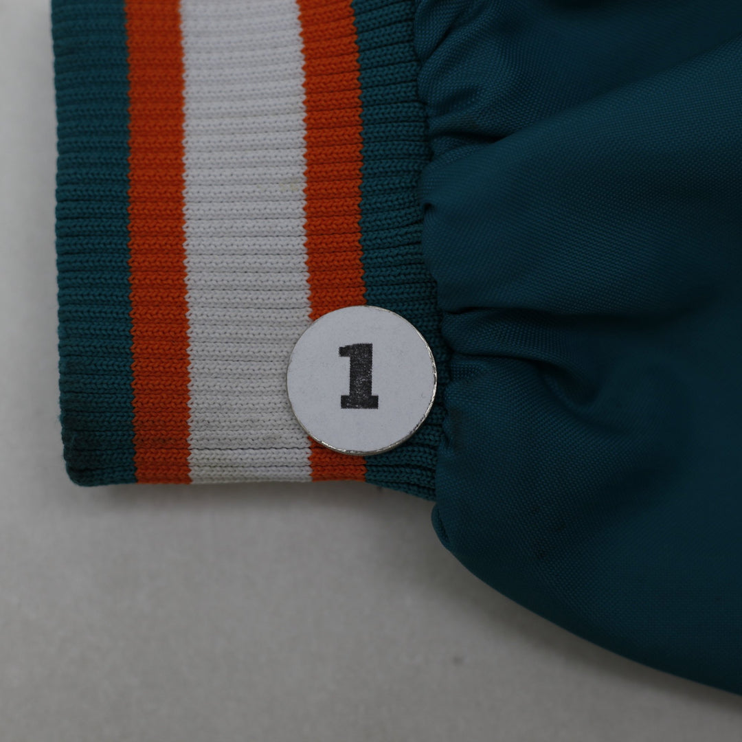 Vintage 1996 Starter Miami Dolphins Dan Marino 13 V-Neck Jacket Sz L