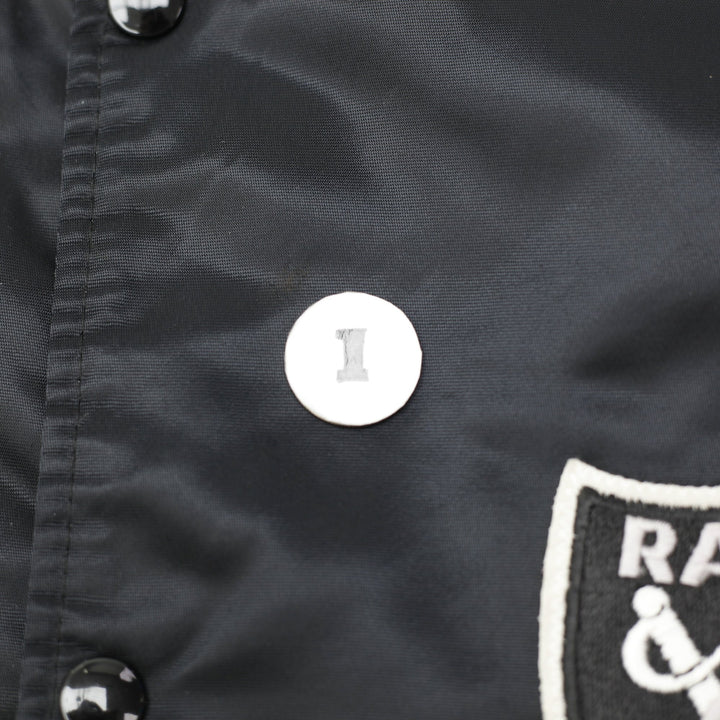 Vintage 80s Mens Starter Los Angeles LA Raiders Satin Varsity Jacket Size XXL