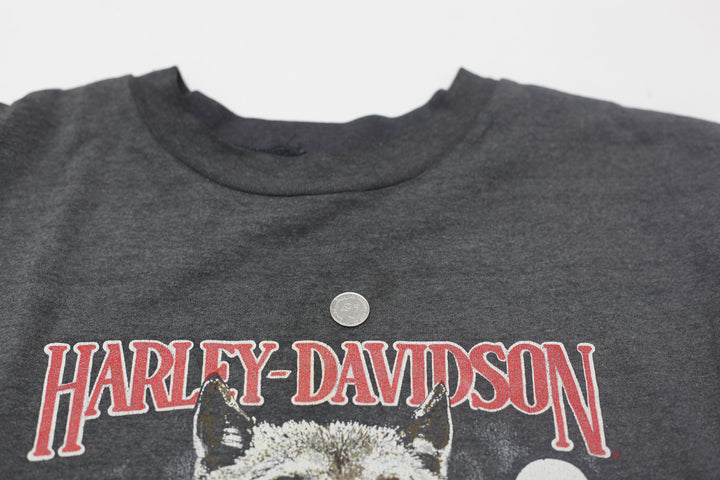 Vintage Harley Davidson Ride In The Wind Wolf T-Shirt Single Stitch XL - Fashion Rerun Vintage Migration_T-Shirt
