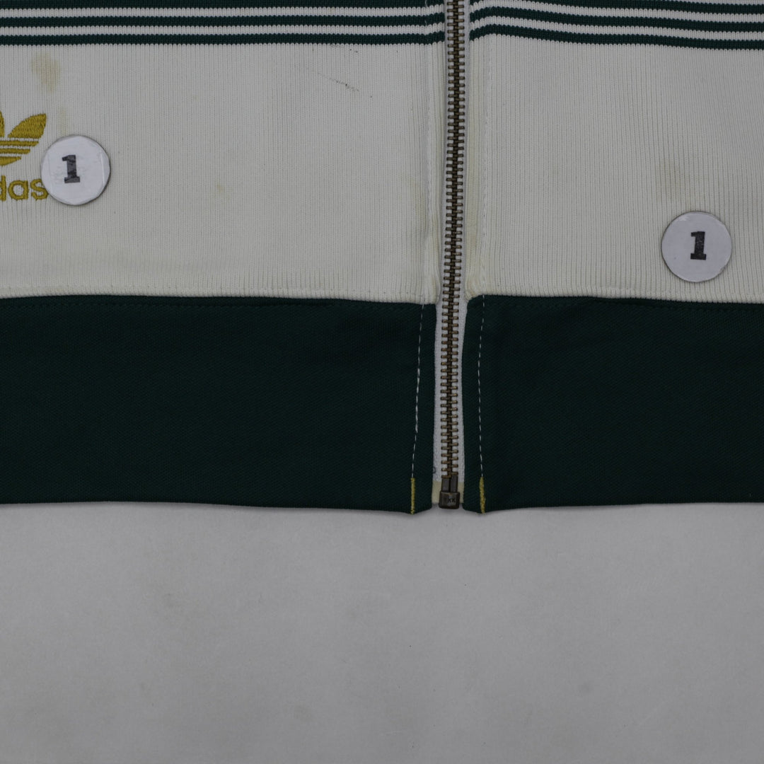 Vintage Adidas Notre Dame Fighting Irish Green Track Zipper Jacket Size M | Migration_Jackets - Detail View | Fashion Rerun