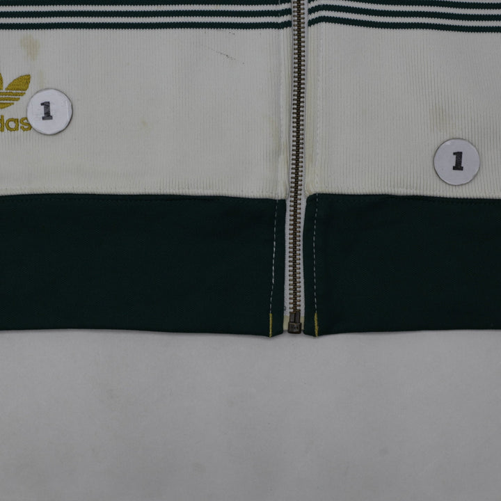 Vintage Adidas Notre Dame Fighting Irish Green Track Zipper Jacket Size M | Migration_Jackets - Detail View | Fashion Rerun