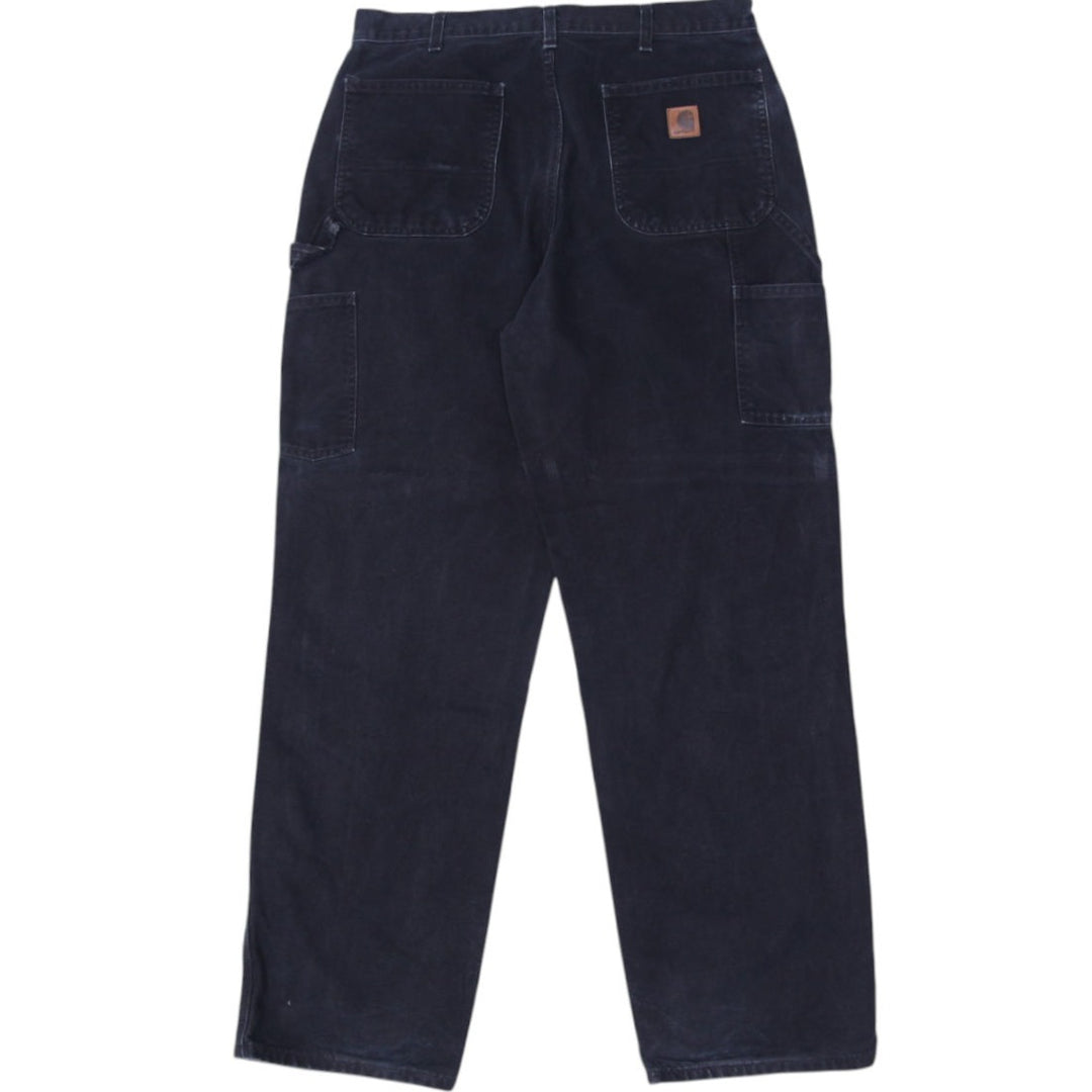 Mens Carhartt B11 BLK Original Dungaree Fit Workwear Pants | Migration_Pants - Side View | Fashion Rerun