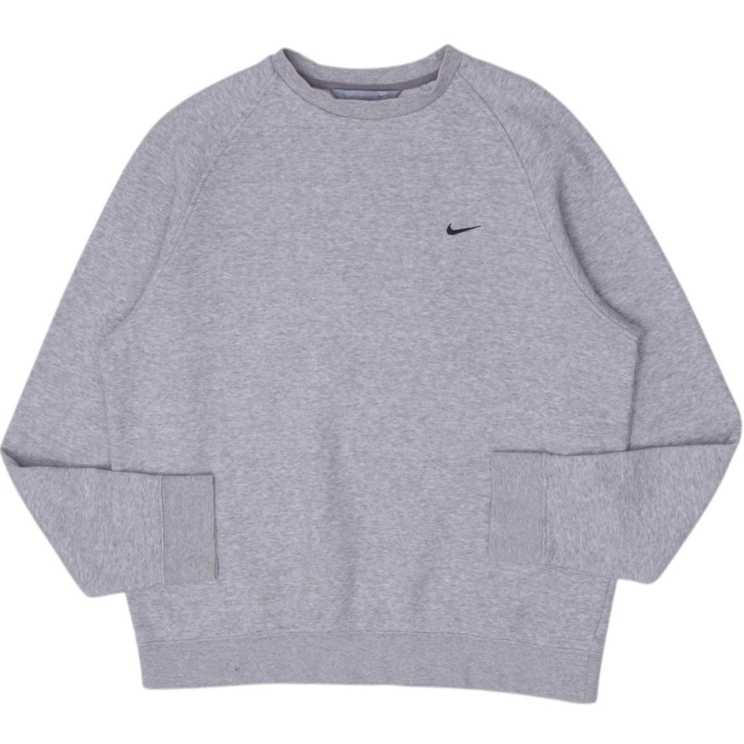 Vintage Mens Nike Pullover Sweatshirt Small Check Crewneck Logo Size L