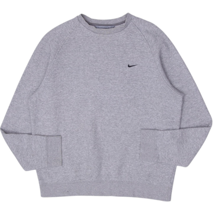 Vintage Mens Nike Pullover Sweatshirt Small Check Crewneck Logo Size L