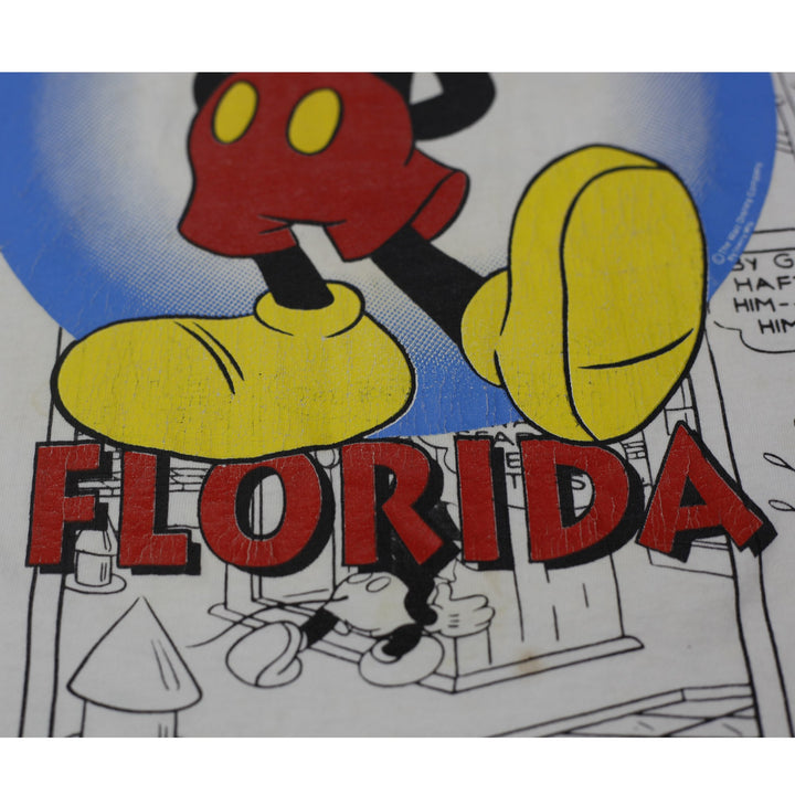 Vintage Mickey Mouse Comic Strip AOP T-Shirt Sherry's Tag USA Made Medium