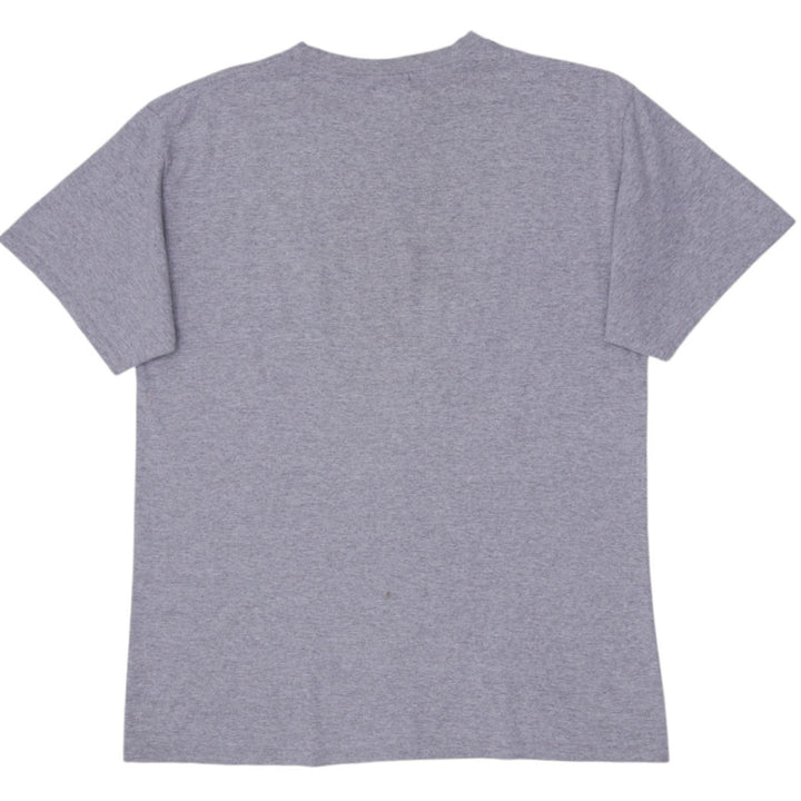 Vintage Embroidered Nike Swoosh Logo Gray Large T-Shirt