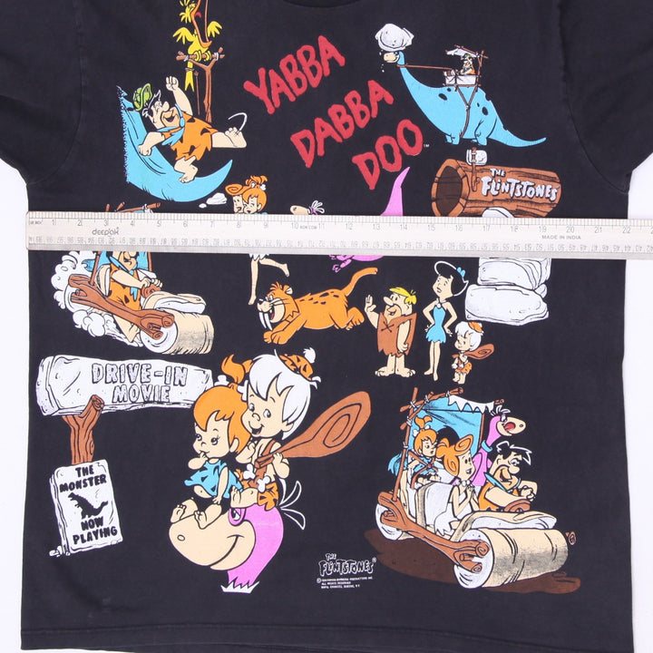 Vintage 90s The Flintstones All Over Print T Shirt Yabba Dabba Doo Heavyweight L