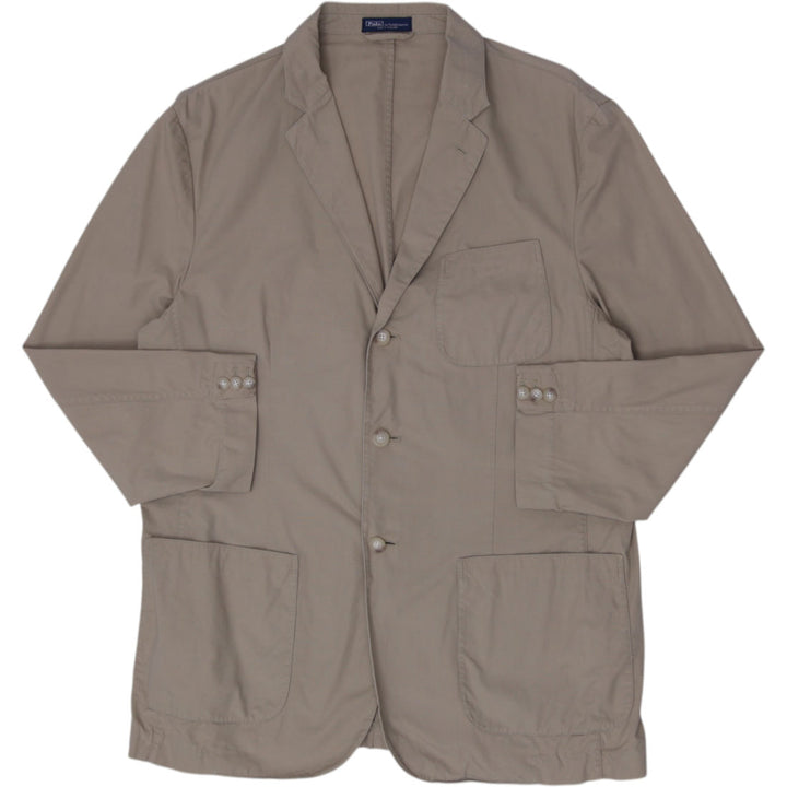 Vintage Ralph Lauren Cotton Ripstop 3-Button Unstructured Blazer Size L