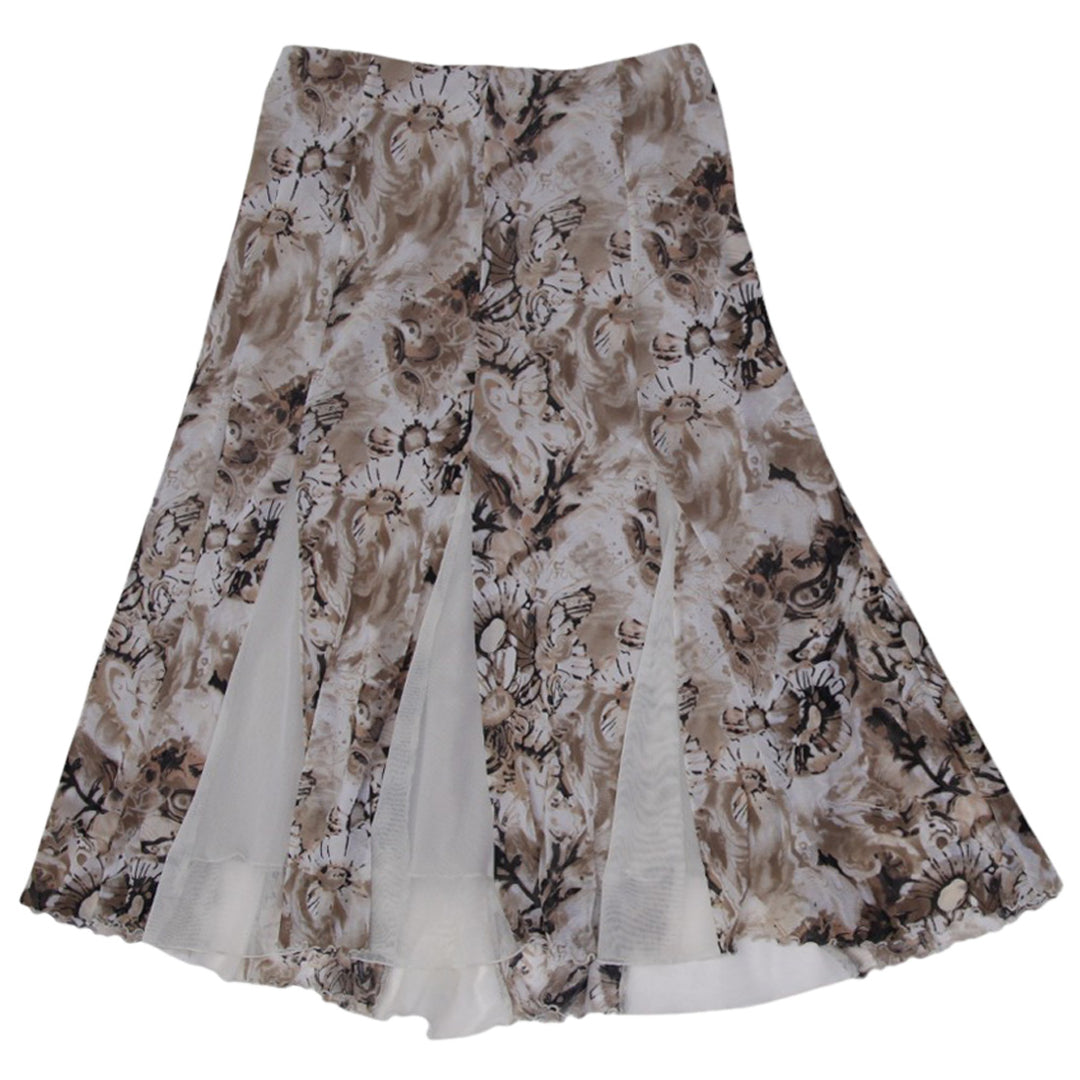 Y2K Ladies Studio Petites Floral Mesh Skirt