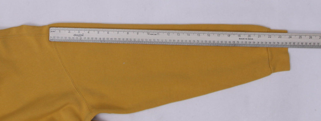 Vintage Nike Center Swoosh 2000s Pullover Yellow Hoodie Size M | Migration_Hoodies - View 10 | Fashion Rerun