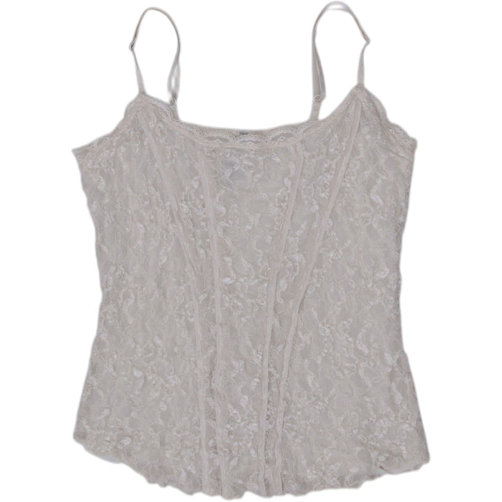 Y2K Ladies Charlotte Russe Lace Camisole Strappy Top Size L