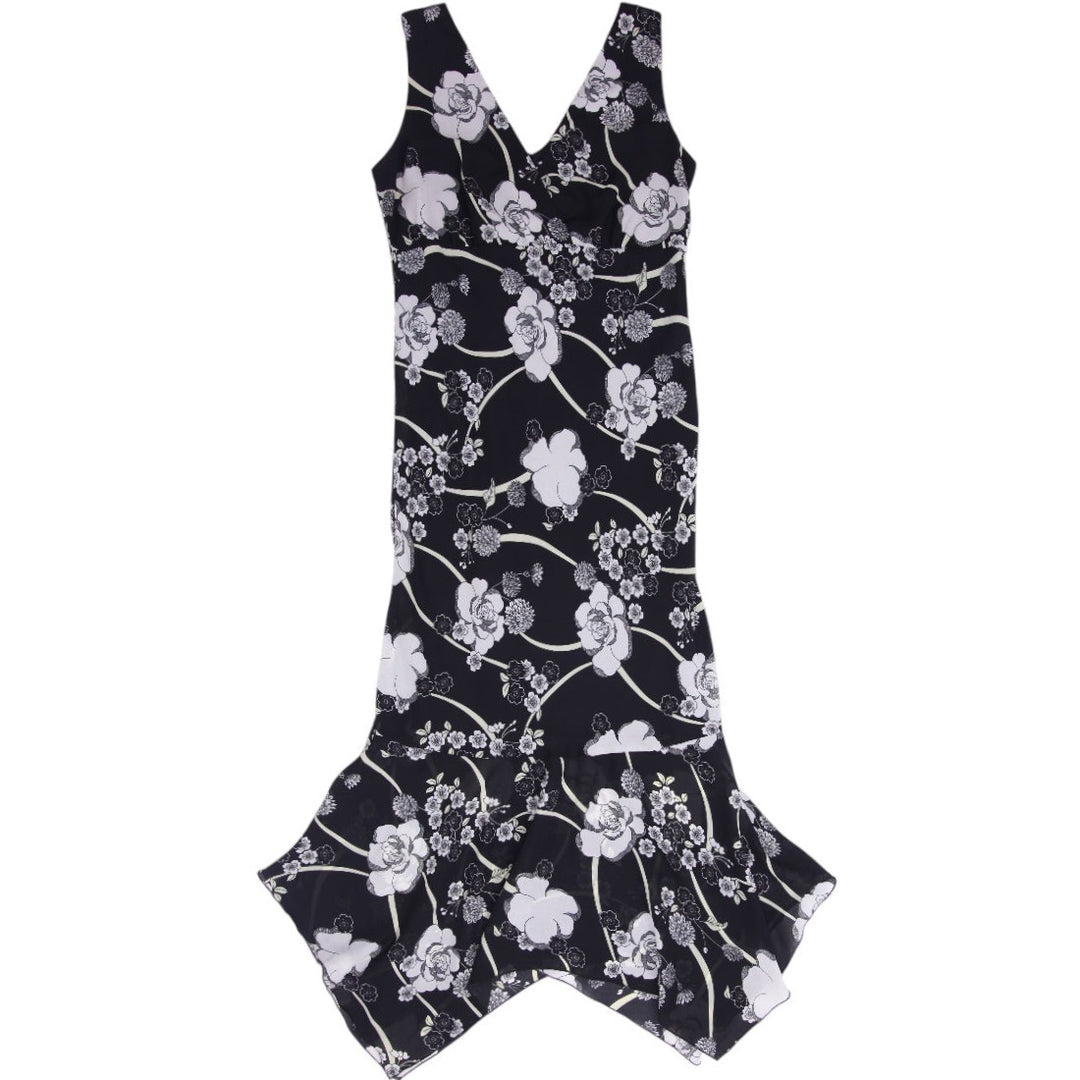 Y2K Ladies Sport Collection Floral Polyester long Dress Size 10