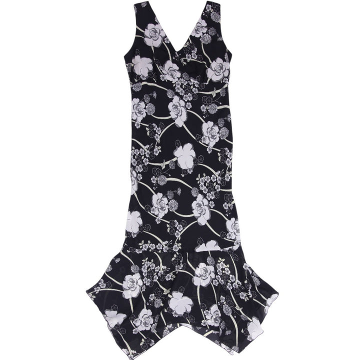 Y2K Ladies Sport Collection Floral Polyester long Dress Size 10