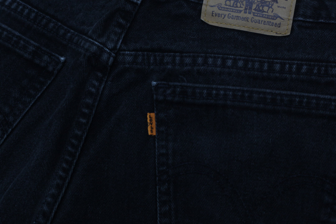 Vintage Levi Strauss Orange Tab Jeans Black - Fashion Rerun Vintage Migration_Pants