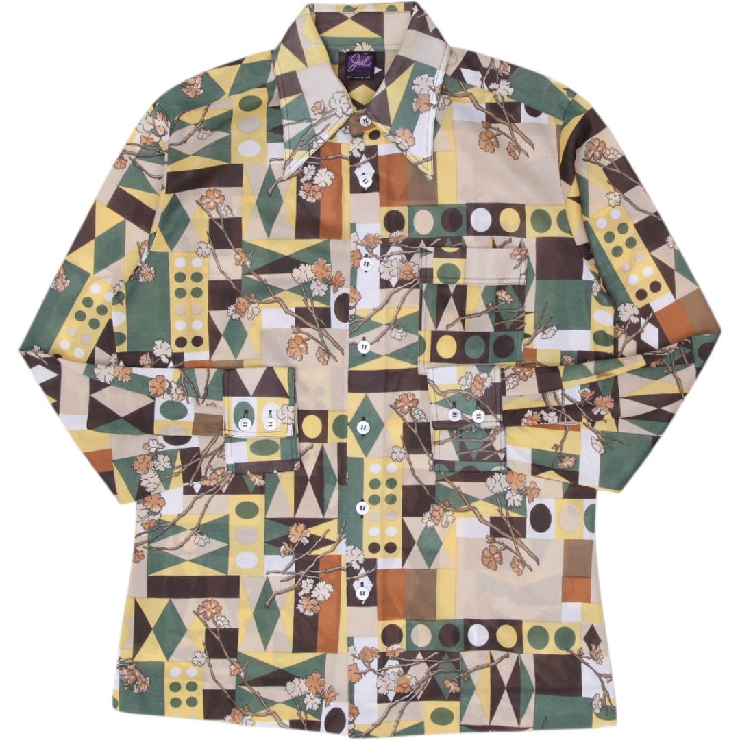 Joel California Geometric Floral Shirt Size M | Migration_Shirts | Fashion Rerun